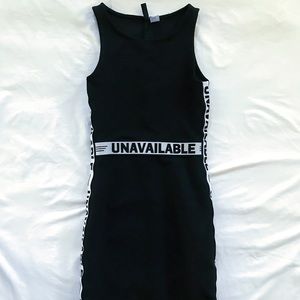 Black bloody con dress